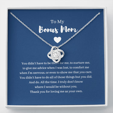 Bonus Mom Gift, Mother's Day Gift for Step Mom, Stepmother Necklace, Second Mom ,Adoptive Mom, Foster Mom Gift, Birthday Stepmom, Christmas Kc2nf-567